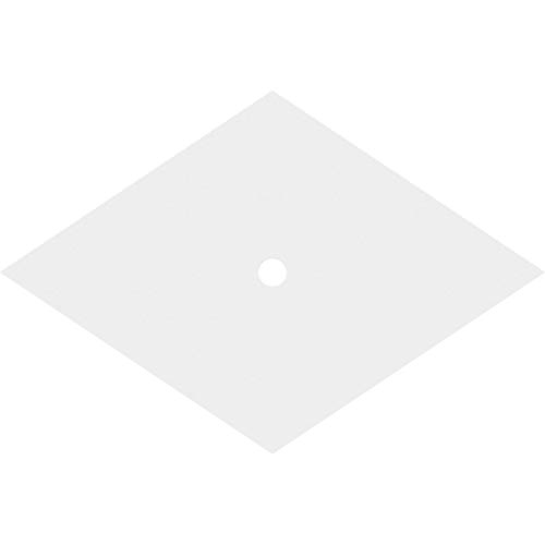 Image of Ekena Millwork CMP38X25DD-02000 Diamond Architectural Grade PVC Contemporary Urethane Ceiling Medallions 38 inchW x 25 3 /8 inchH x 2 inchID x 13 1 /4 inchC x 1 inchP