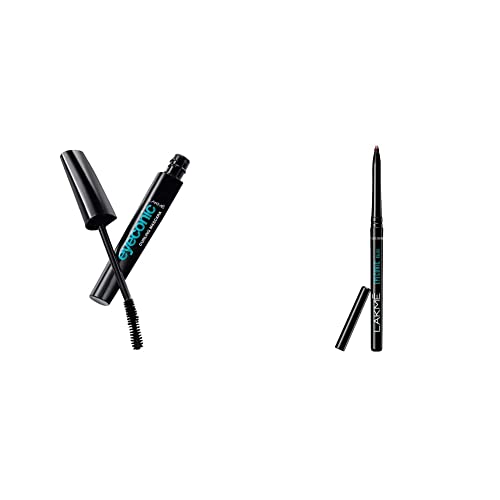 Image of Lakme Eyeconic Lash Curling Mascara, Black, 9ml & Lakme Eyeconic Kajal|| Classic Brown Colour|| Matte Kohl Liner in a Twist Up Pencil - Waterproof|| Smudge Proof & Long Lasting Eye Makeup|| 0.35 g.