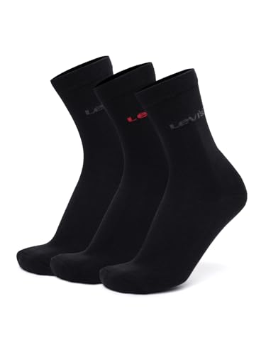 Image of Levi's Men's Cotton Stretch Crew Length Half Terry Socks with Cushioned Sole (Pack of 3)