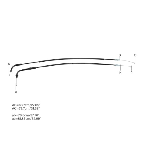 Câbles d'accélérateur pour moto CBR600RR de 2007 à 2023