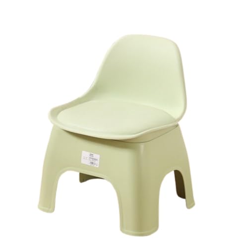 Ctkp 子ども椅子 キッズチェア 子供用スツール ミニチェア 背もたれ付き ローチェア 子ども用 いす 豆イス 踏み台 滑り止め 持ち運び 軽量 幼稚園 保育園 家庭用 (M:32*25*35cm,グリーン)