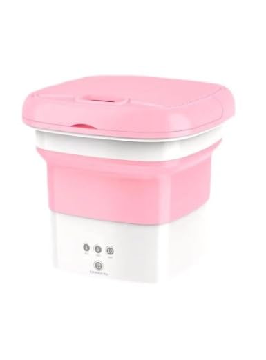Foldable Mini Washing Machine, Turbo Automatic Electric Roller Quick Clean Washing Tool for Travel Home Business Trip