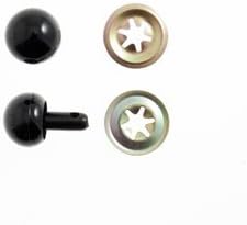 Toy/Craft Black Ball Safety Noses: 15mm - 5 Per Pack