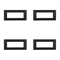 4 Placche Compatibili Bticino Axolute | Plastica Bianca, Stile Piramide - 3 Posti/Moduli