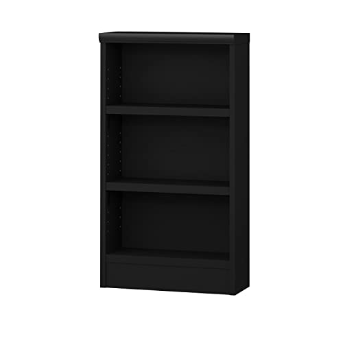 【新登場】日本製 オーダー 本棚 奥行19cm×高さ80cm×幅45cm 強化棚板 ブラック F★★★★ 低ホルマリン 幅1cm単位のオーダーラック Shelfit/シェルフィット スリム カスタマイズ おしゃれ 木製