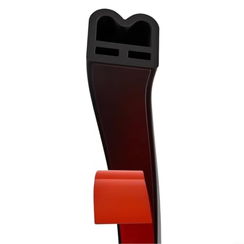 Momfin Tira de sellado de seguridad de silicona tipo M con tecnología insonorizada y para resistencia al impacto para una mayor eficiencia energética (marrón, 9 x 4 mm)