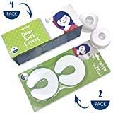 Wittle Door Knob Safety Cover - 4pk Plus Finger Pinch Guard - 2pk. Door Safety Kit for Kids, Toddler and Baby. Child Proof Door Lock Keeps Kid Out While U Shape Foam is a Great Door Slam Stopper