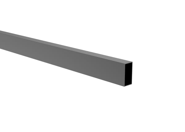 Sellon24 Listón de aluminio para vallas (20 x 40 mm, 3000 mm), color antracita RAL 7016, perfil vertical