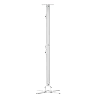 suptek Beamer Halterung Decke, Projektor Deckenhalterung Lang 360° Drehbar 90° Schwenkbar 90° Neigbar, 780-1250mm Deckenhalter Beamer Verstellbar für Projektoren bis 13,6 kg, weiß (PR05LW)