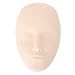 Practice Makeup Face 3D Silicone Facial Mannequin Head Makeup Permanent Tattoo Practice Microblading Training Fake Skin Model Eyebrow Lip Eye False Eye Lash Extensions for Artists Beginners (#02)