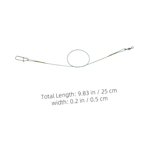SUPVOX Set 30 unids de anzuelos con líder de pesca de acero miniatura 2