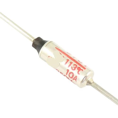 Fusible thermique SF109E-1 113 °C coupure 10A 250V liaisons axiales lot de 5
