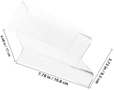 NUOBESTY Şeffaf akrilik ekran standı, 2 katlı, 20 cm, el sanatları, makyaj parfümü için sunum standı - Görsel 2