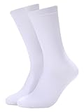 Forony Mens Dress Socks Soild Dress Socks Size 8-13 Combed Cotton Anti Odor Quick Dry Colorful White