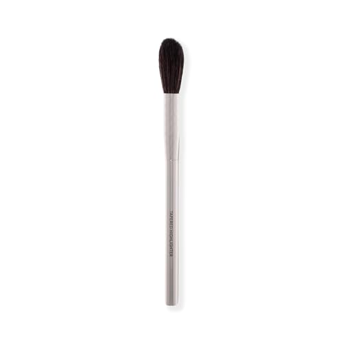 MESAUDA F08 Tapered Highlighter Wand Brush, Silver, Synthetic Bristles, Soft Plastic Handle, For Highlighting image 5