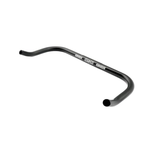 Manillar para bicicleta Single Speed Fixie Guidon Bullhorn negro 440 mm