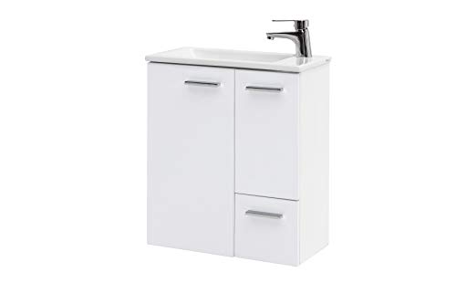 Schildmeyer Matteo Waschtisch 137110, weiß matt, 50,0 / 25,0 / 60,0 cm