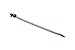 Panduit PLWP2H-TL30 Pan-Ty Wing Push Mount Tie, Heat Stabilized Nylon 6.6, Light-Heavy Cross Section, Curved Tip, 120lbs Min Tensile Strength, 2" Max Bundle Diameter, .105" Max Panel Thickness, .266" Nominal Hole Diameter, .075" Thickness, .300" Width, 8.9" Length (Pack of 250)