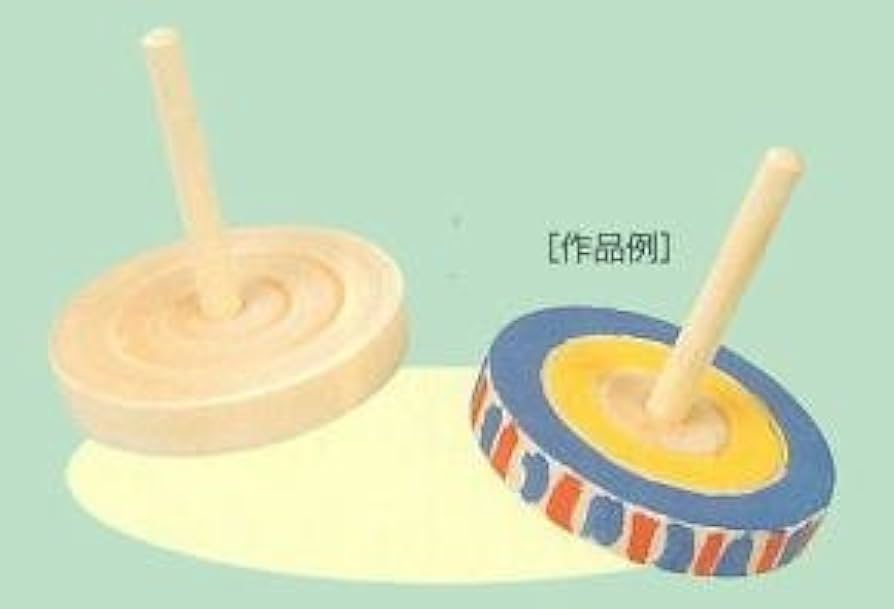 Amazon.co.jp: ひねりごまA木製独楽手回しゴマ着色可能なコマ
