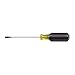 Klein Tools 601-4 Flathead Screwdriver with 3/16-Inch Cabinet Tip, 4-Inch Round Shank and Cushion Grip Handle