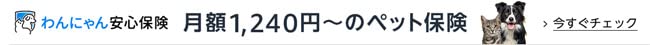 わんにゃん安心保険　月額1,240円～のペット保険