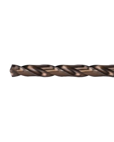 Image of Century Drill & Tool 26819 Cobalt Drill Bit, 19 /64 inch, Pro Pack of 3 | Straight shank, 4-3 /8 inch overall length, 135 point, cuts stainless steel, hard metals & metal