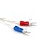 S28ZSO 5mm Hole Washer K/E Type Thermocouple Temperature Sensor Probe 1/2/3/4/5M Cable for Industrial Temperature Controller(K Type 5M)