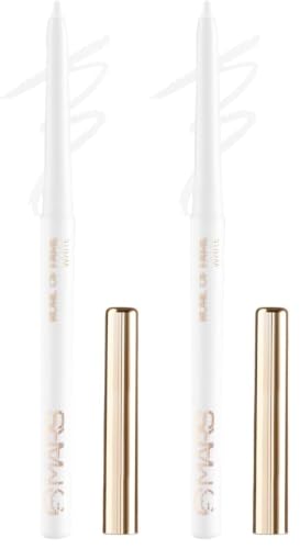 Image of MARS Kohl of Fame Up to 12 Hours Stay Retractable Kajal | Smudgeproof and Waterproof | Long Lasting (0.35g) (White) (Pack of 2)