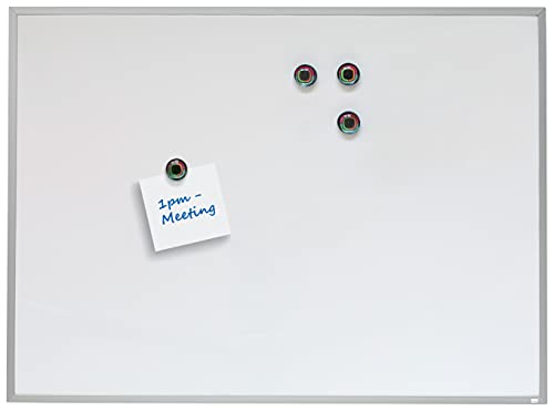 Tableau blanc magnétique effaçable à sec Nobo 1903777 cadre aluminium mural