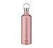 Produktbild THERMOcafé by THERMOS TC TRAVELER BOTTLE rose gold mat 0,75l, Thermosflasche aus Edelstahl, 12h heiß & 24h kalt, absolut dicht für Schule, Büro, Wasserflasche mit Griff, isolierte Trinkflasche