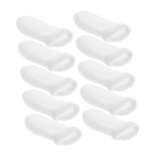 BESPORTBLE 10-Pack Pet Fingers Gentle Toothbrush for Dogs Cats Soft Material for Pet Oral Cleaning Easy to Fit Finger Sizes