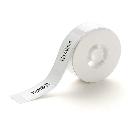 Ruban d'étiqueteuse NIIMBOT blanc autocollant compatible imprimante D11 D110 D101