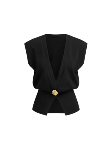 CIDER Womens Sweater Vest Deep V Neck Sleeveless Lightweight Vest Tank Tops Business Casual Trendy Outfits