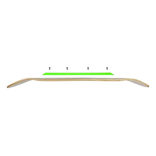 Green Skateboard Rails Old School Plastic with Mounting Screws by Black Diamond