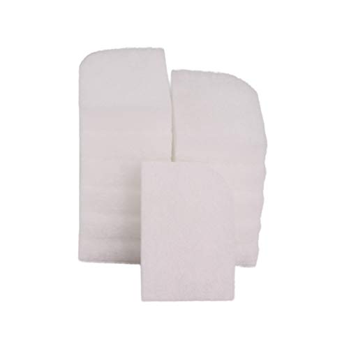 INGVIEE 12 Stück Kompatibel Feinfilterpads für Fluval 304 305 306 307 404 405 406 407 Filter