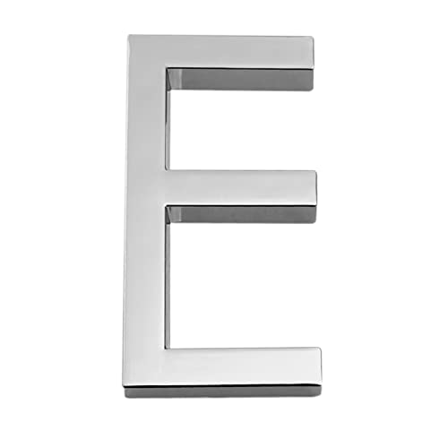 Placa Casa Flotante 3D NúMeros Pegatina Autoadhesiva SeñAl 0-9 Letra ABCDEF Puerta BuzóN Correo Al Aire Libre Apartamento HabitacióN Hotel DireccióN Hogar DecoracióN Exterior Digit SeñAlizacióN (E) Cover