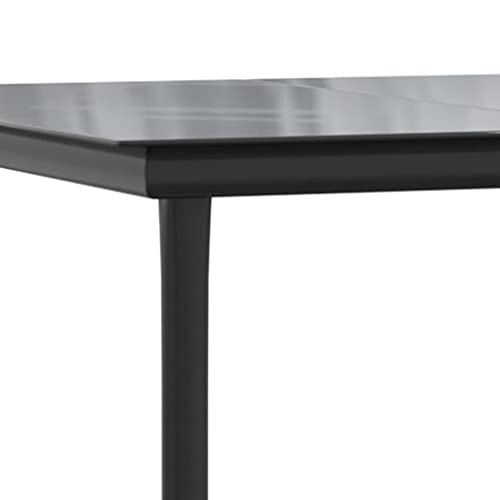 Salon de jardin polyrotin noir résistant aux intempéries et durable - 8