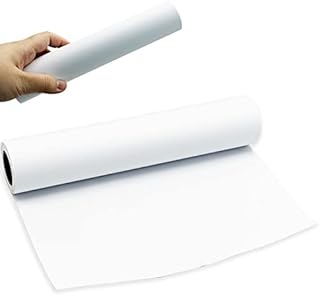 White Drawing Paper Roll - 10 m Art Paper Roll, Painting Sketching Paper - Easel Paper Roll for Kids - Fadeless Bulletin Board Paper Children Art Sketch Paint Drawing Board - 22.5cm Wide