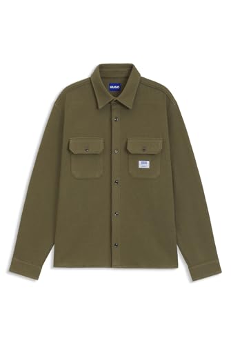 HUGO Ekynone Chemise Haut de Gamme en Coton Mélangé Structuré pour Homme