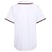 DEHANER White Mens Womens Softball Jersey Classic Button Down Outfits Fashion 80s 90s 00s 10s Party Tops Red/Navy Stripe-White Jersey Size X-Large