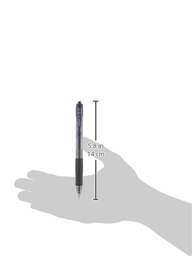 Pilot G207 Retractable Gel Rollerball 0.7 mm Tip (Box of 12) - Blue Black, BL-G2-7-BB, 1 count (Pack of 12) - Image 4