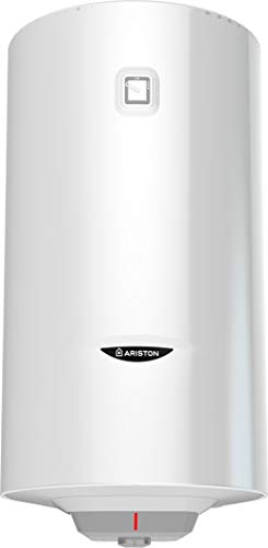 Ariston Pro1 Eco Dry Multis Termo Electrico 50 litros Slim | Calentador de Agua Vertical y Horizontal, Multiposicion, Resistencia Doble Envainada – Intelegente con Display de Leds