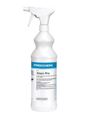 PROCHEM Stain Pro Professional Stain Remover to Remove Blood Vomit Wine Ink Tea Coffee Milk and Food Based Stains-carpet sofa and pet stain remover (1 Litre)(packaging may be vary)