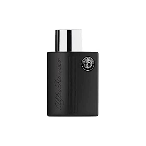 Image of Alfa Romeo BLACK Eau De Toilette (40ml) | Grapefruit, Black Rose, Dark Woodsy Notes | Long Lasting Perfume