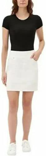 S.C. & Co.Womens Denim Skort, White, X-Large