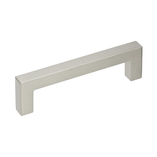 Image of Amerock Monument 3-3 /4 inch (96mm) Center-to-Center Satin Nickel Cabinet Pull - 25 Pack