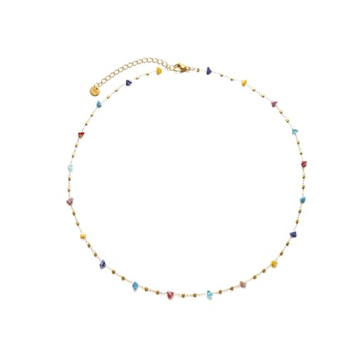 Ensemble de bijoux de mode coloré pour femmes : collier et boucles d'oreilles élégants