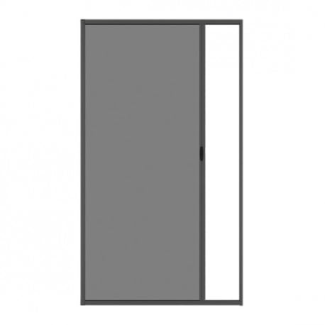 Mosquitera enrollable lateral, aluminio, color gris antracita, 220 x 160 cm