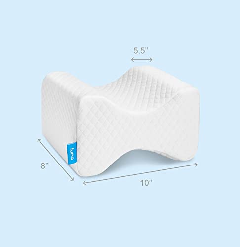Luna LUNA-KP-CC-SS Orthopedic Knee Pillow | Memory Foam-Side Sleeper Pillow For Hip Pain & Lower Back Pain Relief thumb #5