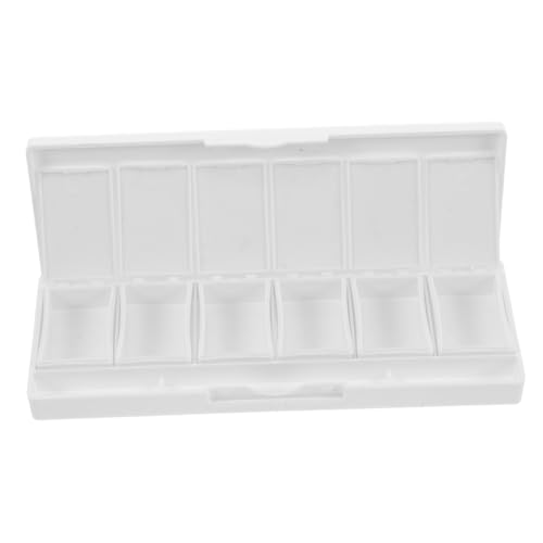 WEKADRIN 6 Caja De Maquillaje Envases Vacios De Maquillaje Palet De Pintura con Tapa Paleta De Acuarela Grande Botellas De Viaje De Champú Paleta De Lápices Labiales Vacía Páginas